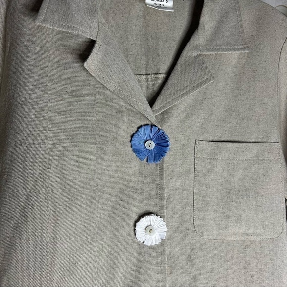 Harve Benard by Benard Holtzman Linen Blend Summer Jacket Womens 8 - Picture 5 of 8